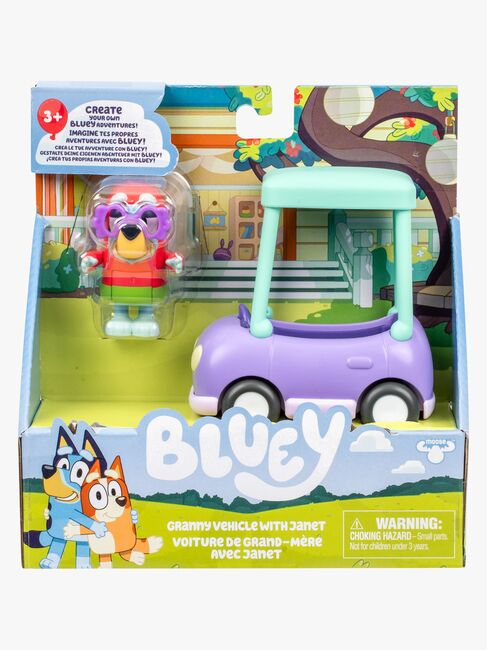 Bluey Figur med Transportmiddel Janet