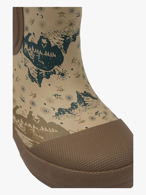 Mikk-Line Forede Gummistøvler Uldblanding, Coriander