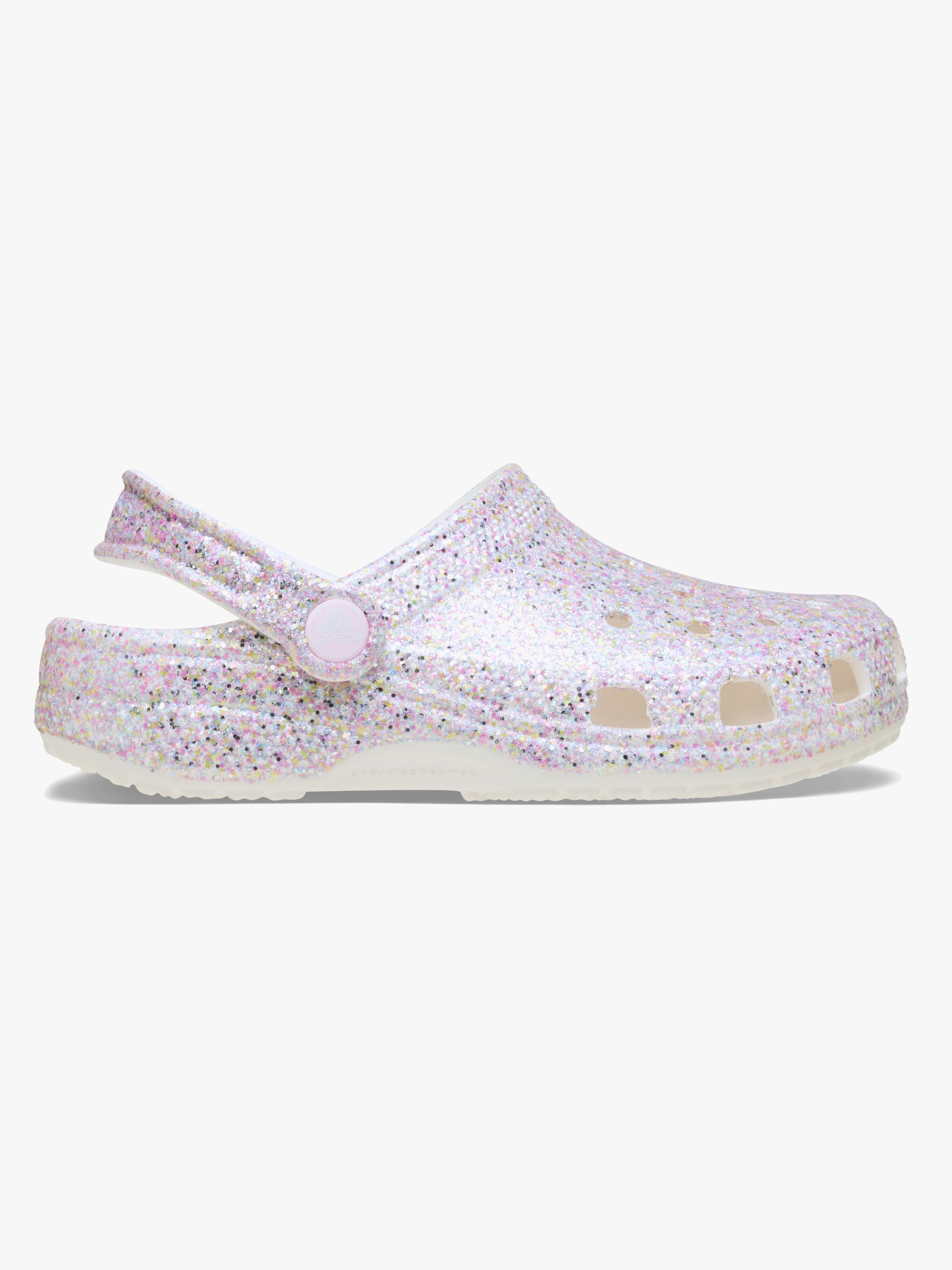 Crocs Classic Fantasy Glitter Crocs, Hvid, 33-34