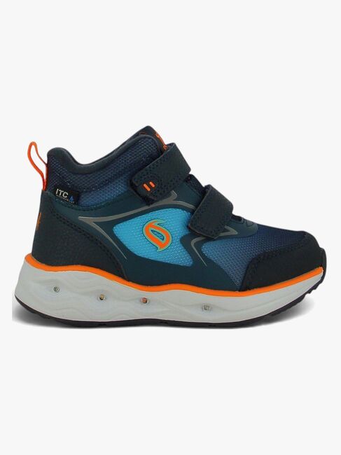 Leaf Kode Blinkende Vandtætte Mid Sneakers, Marineblå LKODE101U-08-2621_1.jpg