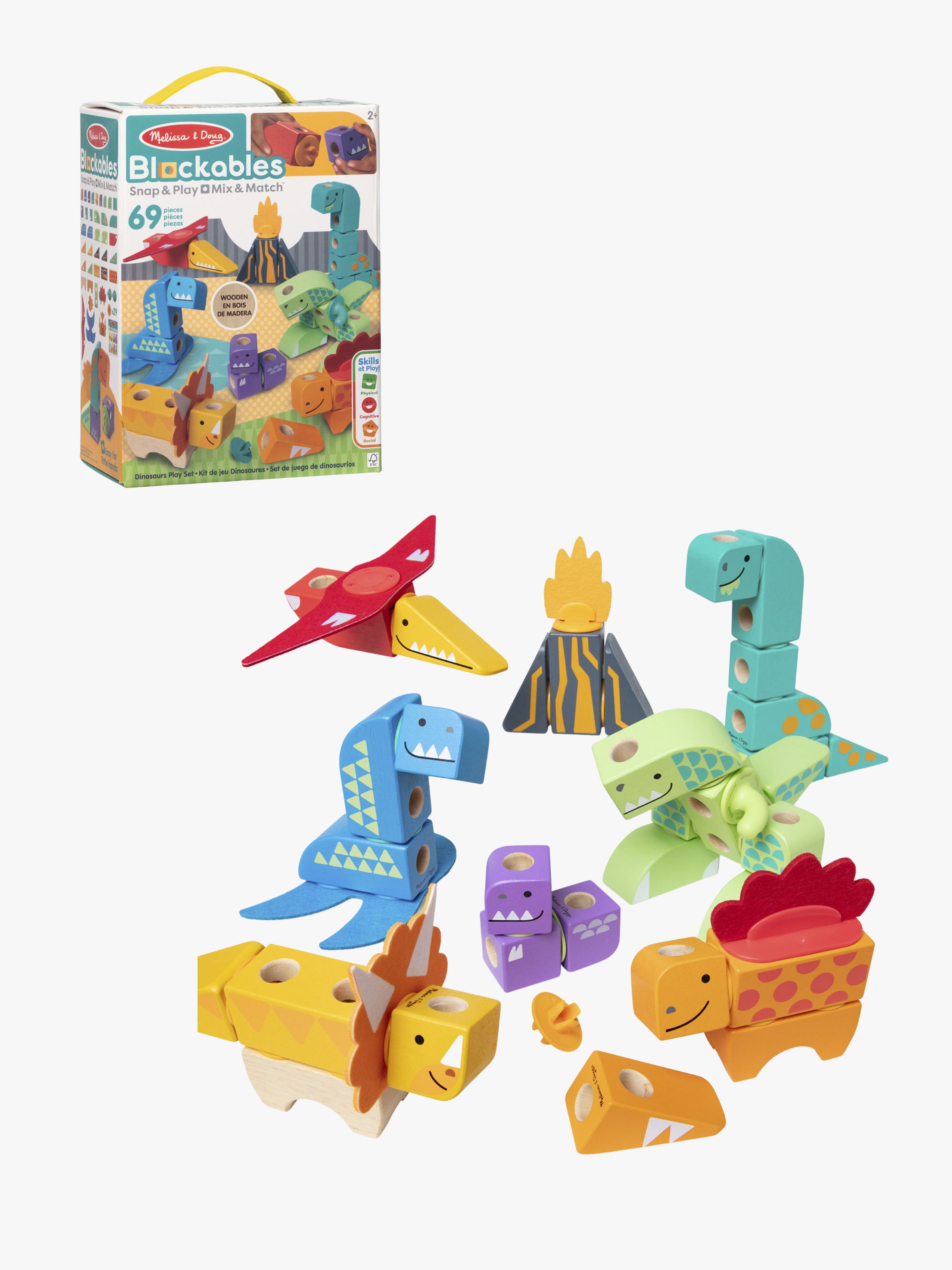 Melissa & Doug Blockables Byggesæt Rummet 38 Dele