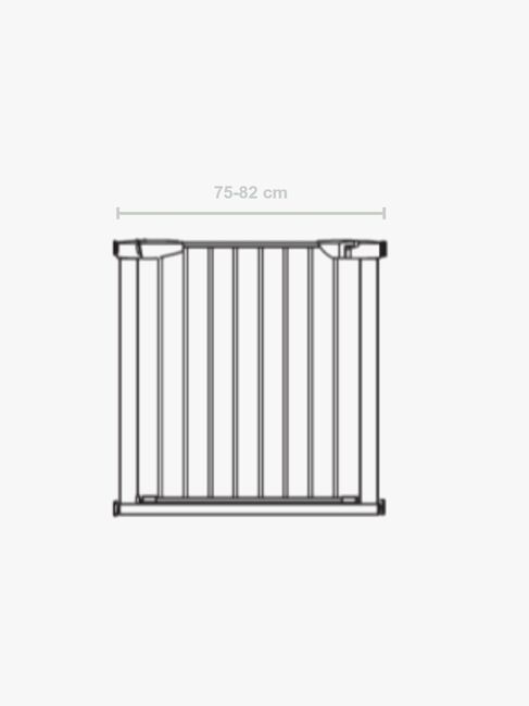 Beemoo SAFE Flat Step Sikkerhedsgitter, White