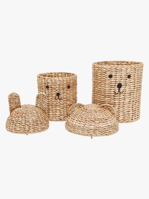 OYOY Bear & Rabbit Förvaringskorg 2-pack, Nature