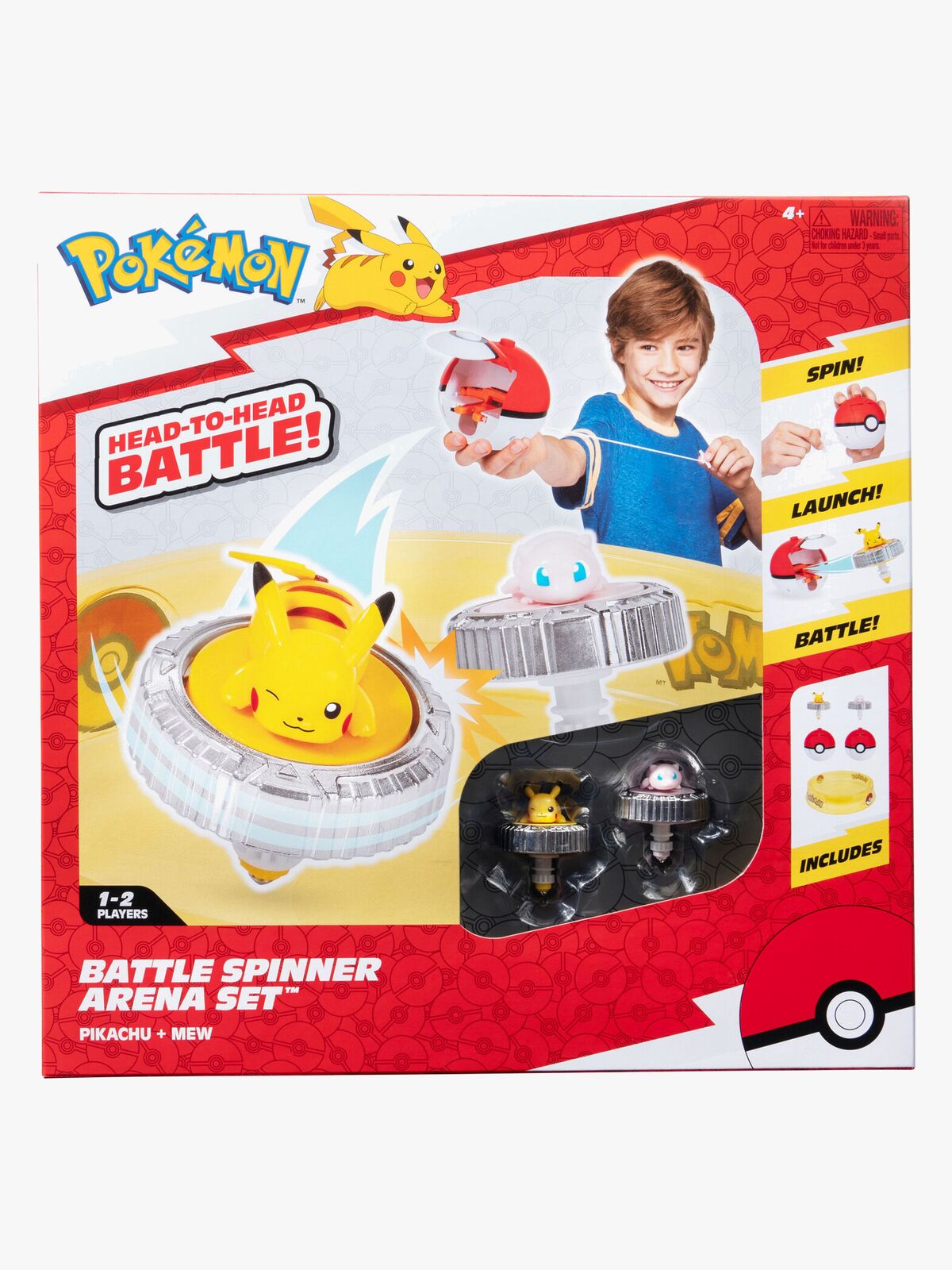 Pokémon Battle Spinner Arena Legesæt Pikachu & Mew 2-pak