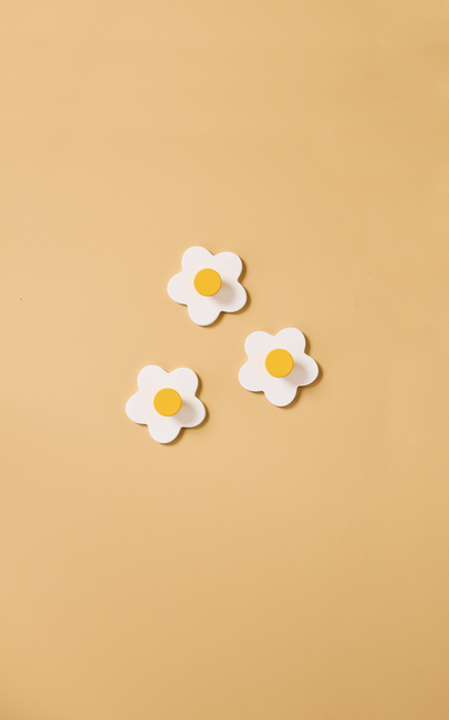 Kid's Concept Krog Blomst 3-pak, Hvid