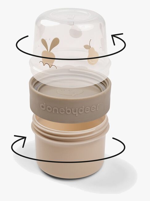 Done By Deer Birdee To Go Two-Way Snackbeholder, Sand