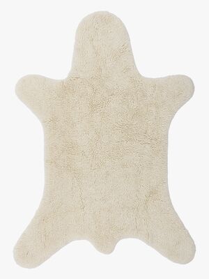 Bloomingville Gulvtæppe Bjørn 140x200, Hvid