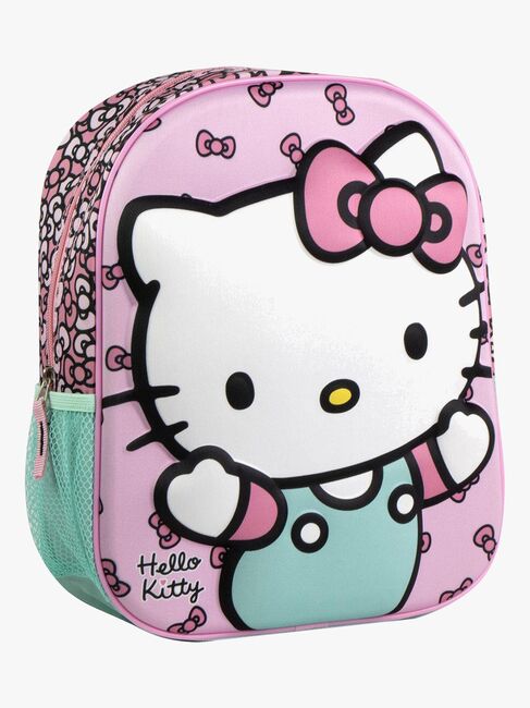 Hello Kitty 3D Rygsæk, Lyserød/Grøn