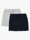 Luca & Lola Ricolo Shorts 2-Pak, Navy/Grey Melange