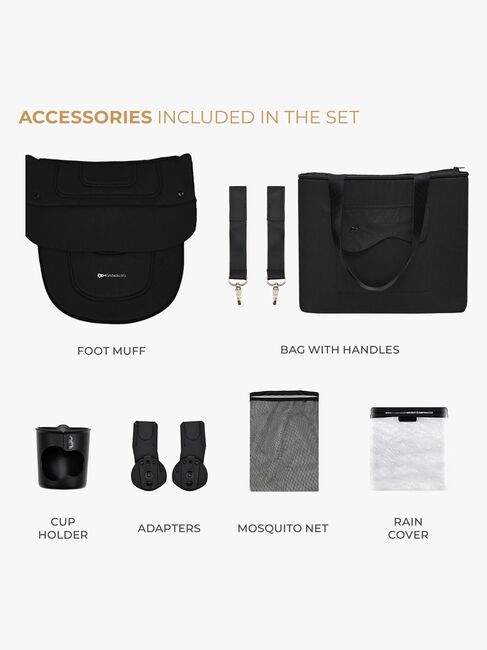 Kinderkraft YOXI 2-in-1 Duovogn, Pure Black