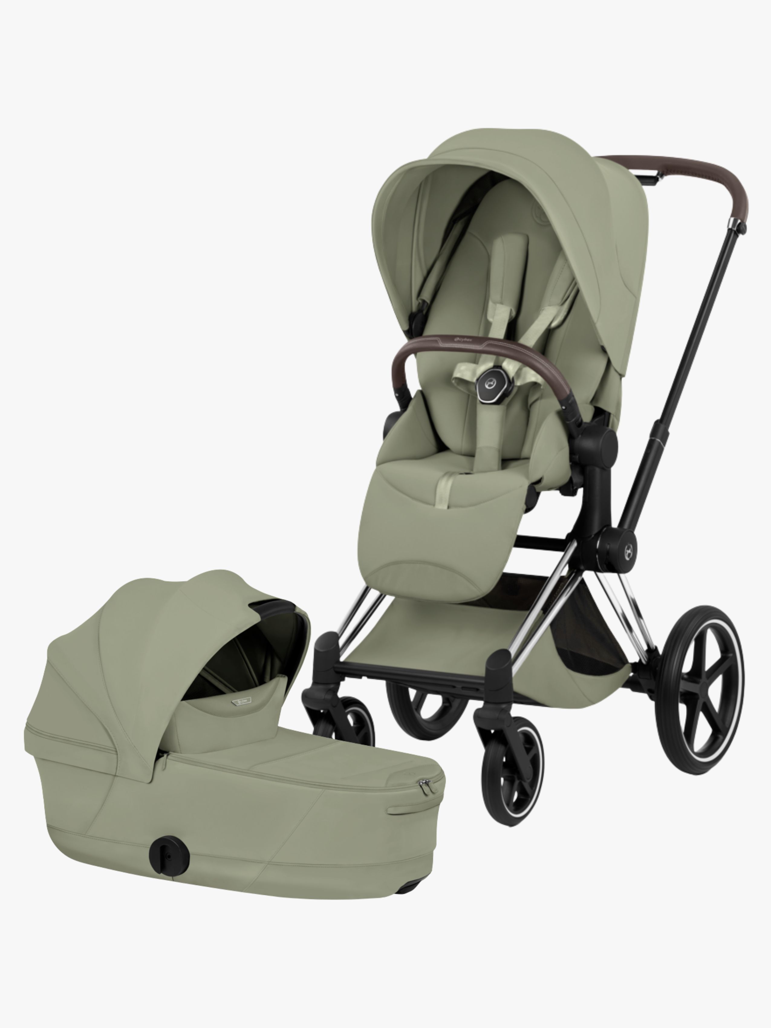 Cybex PRIAM Style Duovogn, Chrome Brown/Sage Green