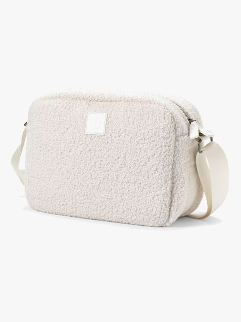 Elodie Cross Body Pusletaske, White Bouclé
