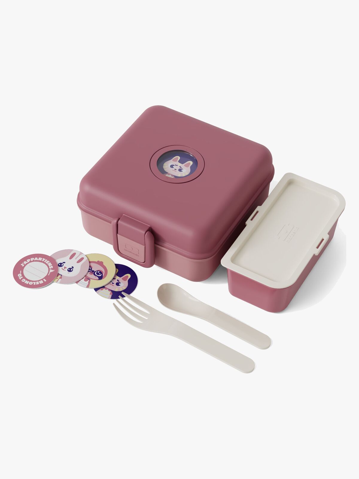 Monbento Snacky Bento Madkasse, Pink Blush