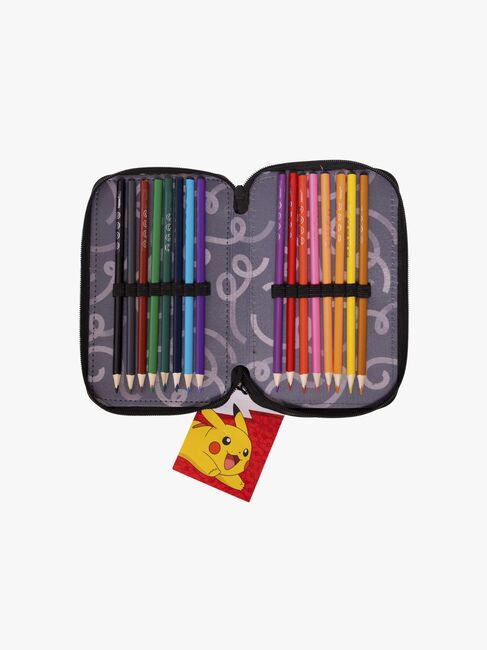 Pokémon  Neon Dobbelt Penalhus, Sort