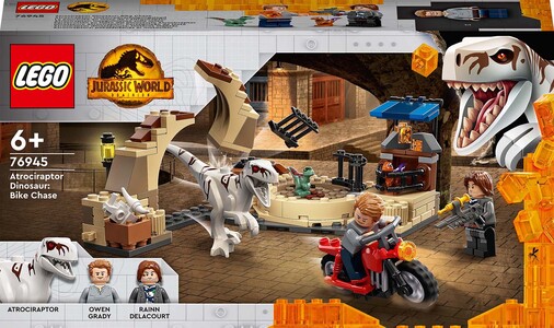 LEGO Jurassic World 76945 Atrociraptor-Dinosaur: Motorcykeljagt