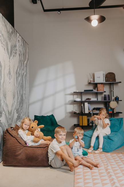 Yappy Kids Yappyhug Sækkestol, Aqua Blue