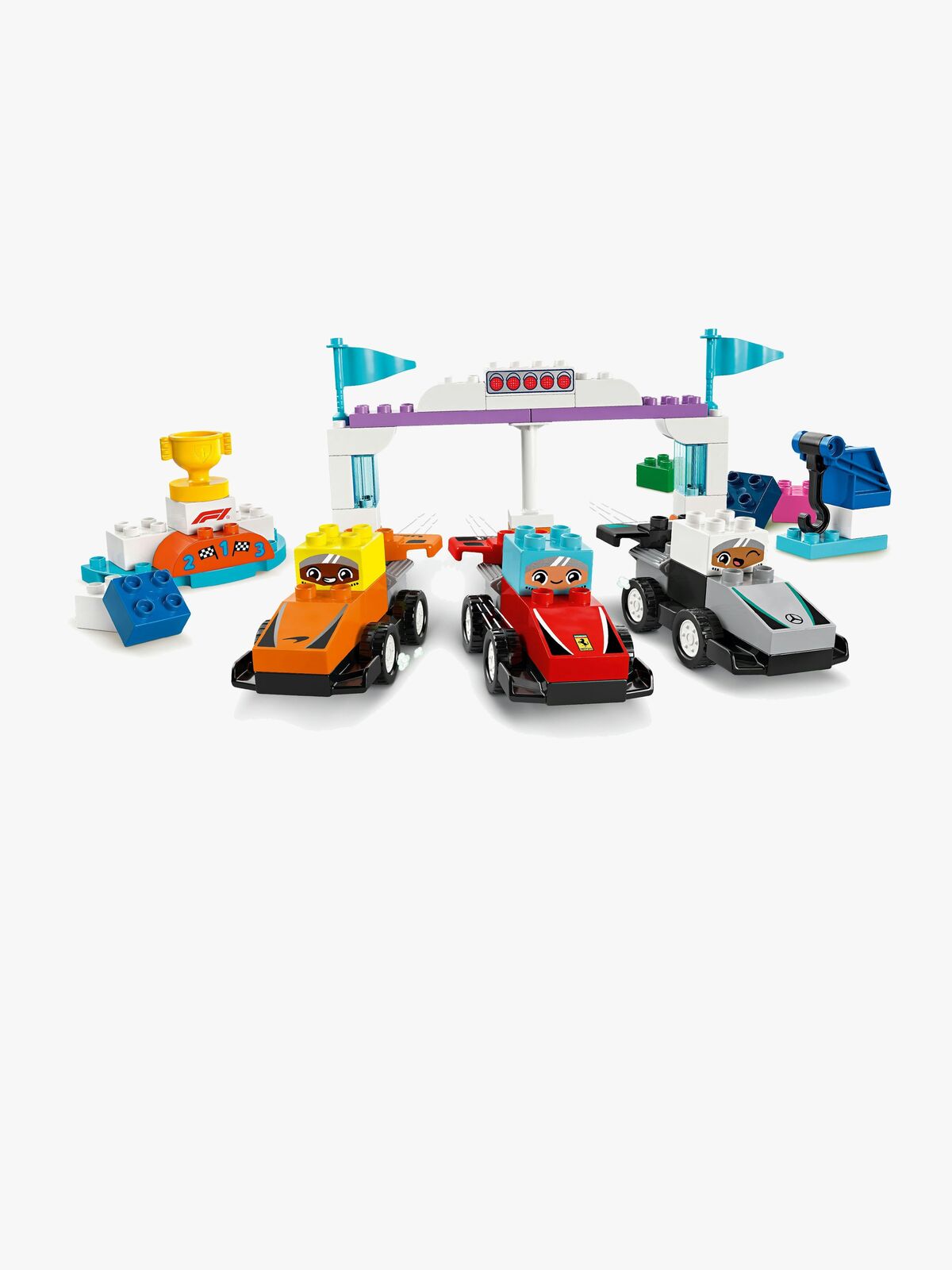 LEGO DUPLO Town 10445 F1-teams med racerbiler og kørere