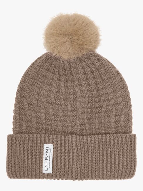 EN FANT Hue Uldblanding med Kunstpels, Fungi