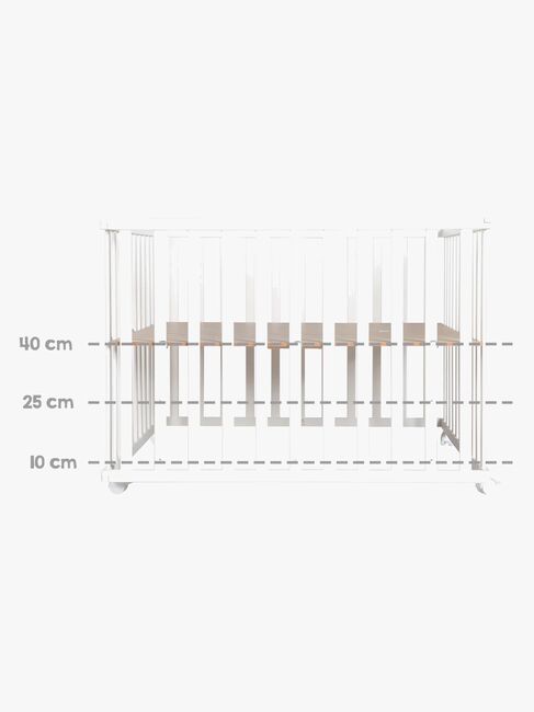 Roba Kravlegård med Hjul & Sengehest, Indian Bears White