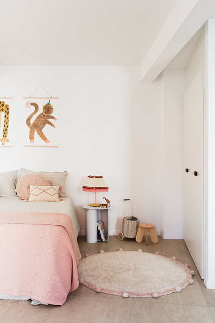 Lorena Canals  Vaskbart Gulvtæppe Bubbly Ø120, Vintage Nude