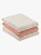 Hauck Cuddle N Clean Tæppe/ Stofble i Musselin 3-pak, Beige Dots/Cork/Beige