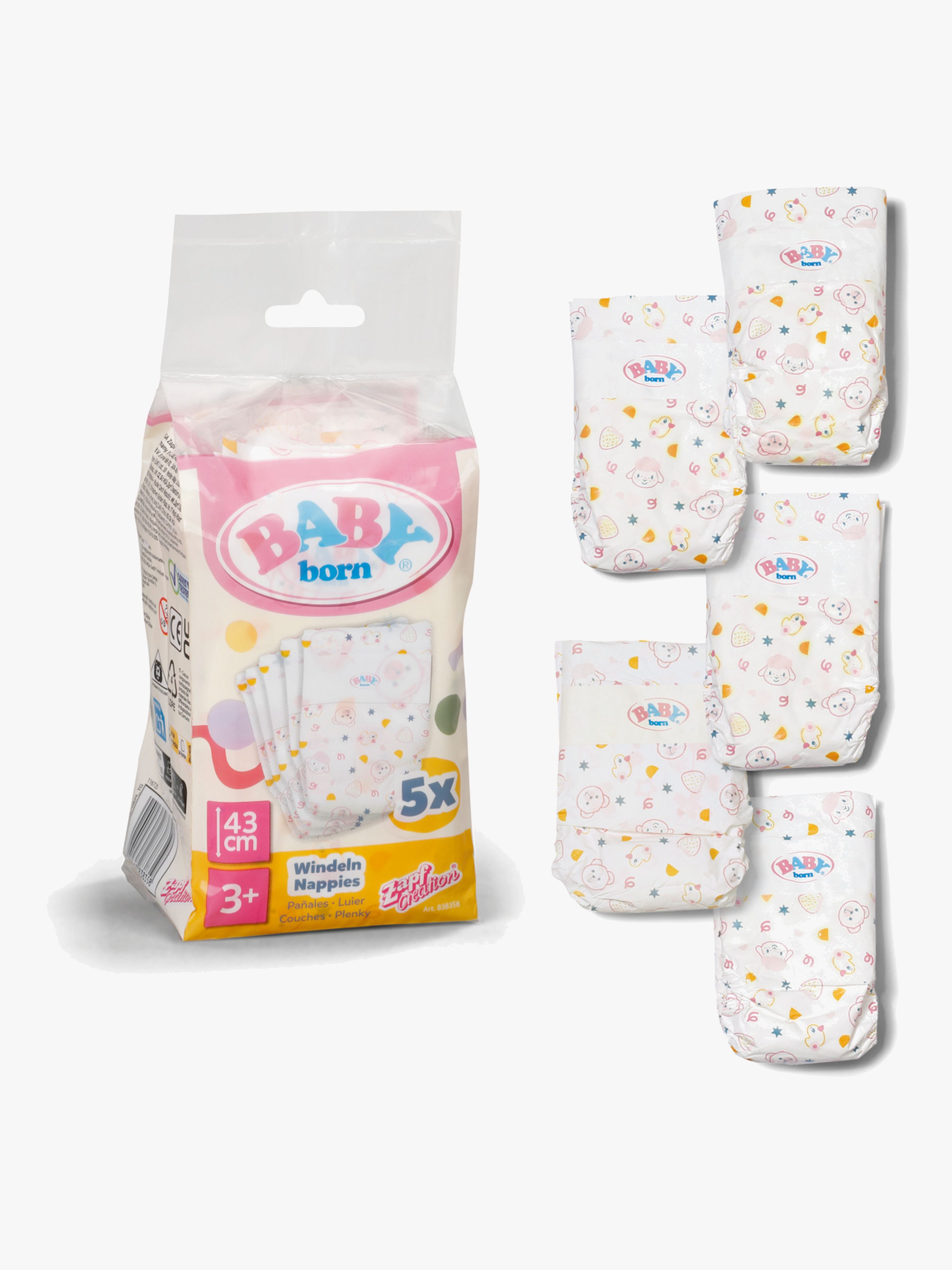 Baby Born Dukketilbehør Bleer 5-pak