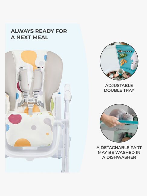 Kinderkraft Højstol YUMMY, Multi