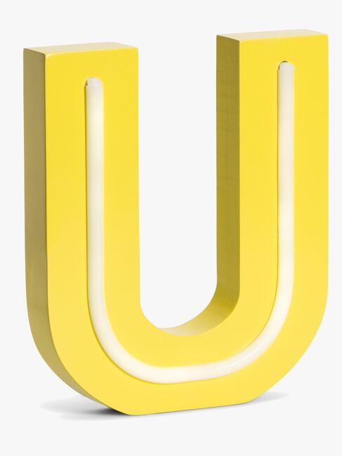 POPP Bogstavslampe U, Gul