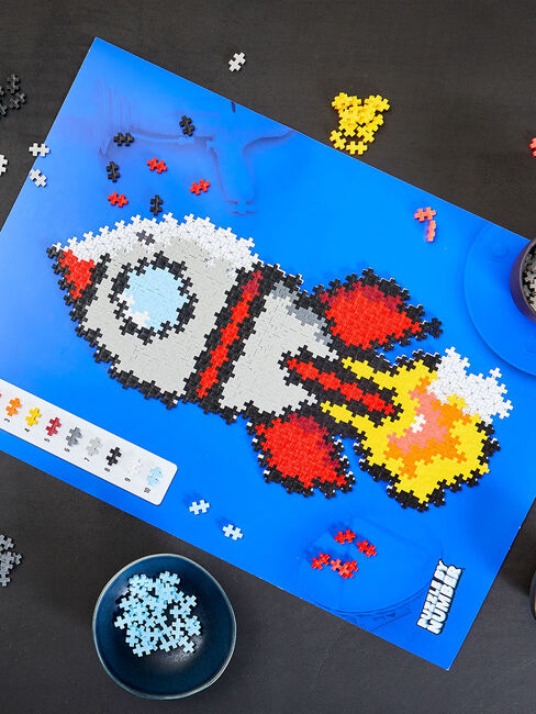 Plus-Plus Nummer Raket Puslespil