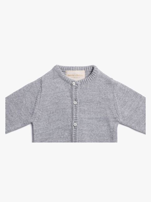Petite Chérie Atelier Margit Babytrøje, Light Grey/Grey Melange