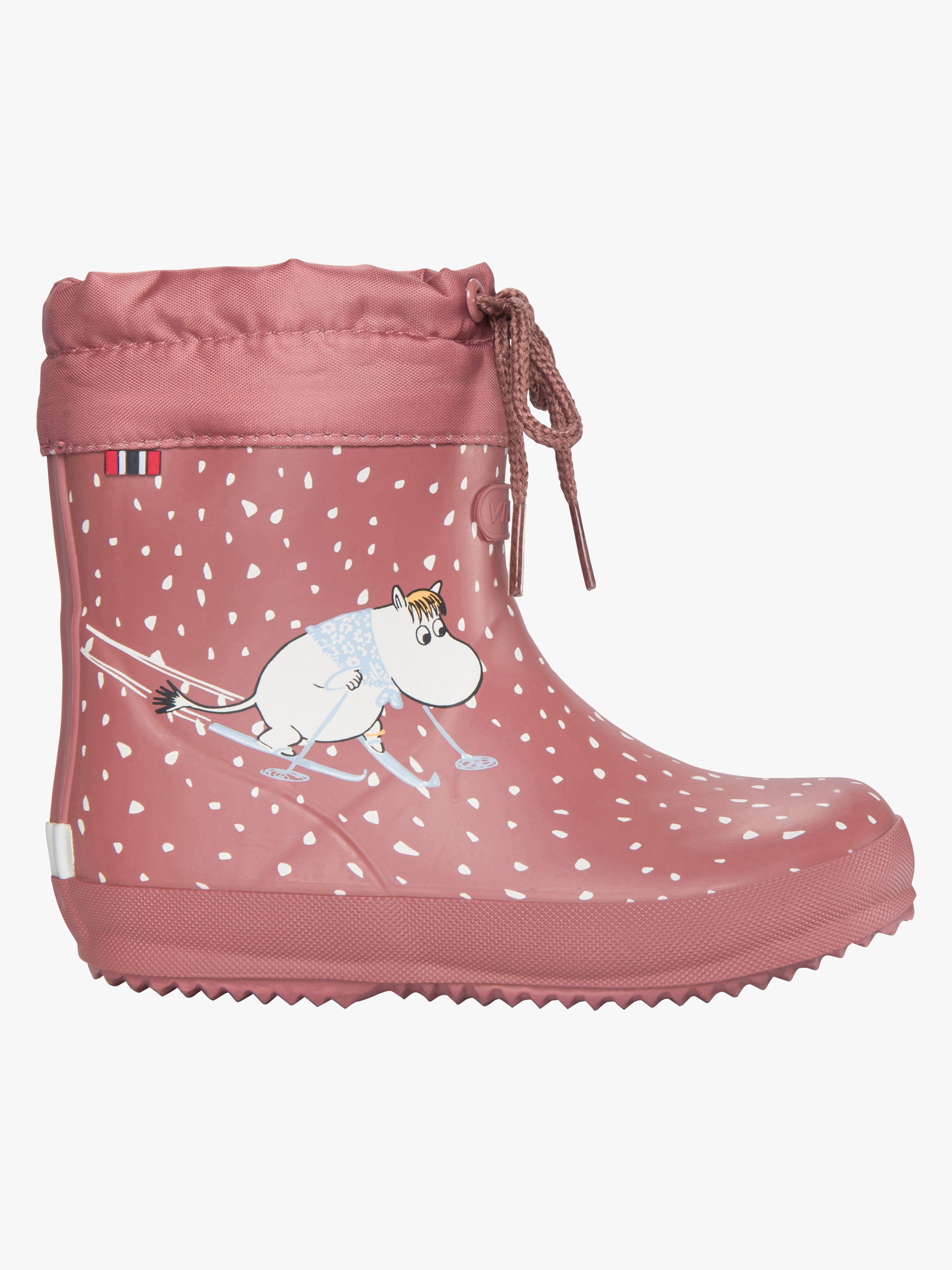 Viking Alv Indie Moomin Forede Gummistøvler, Peach, 30