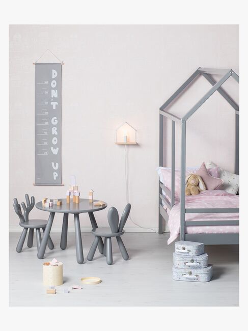 Minitude Nordic JAX Juniorseng 70x140 inkl. Sengeskuff, Grå