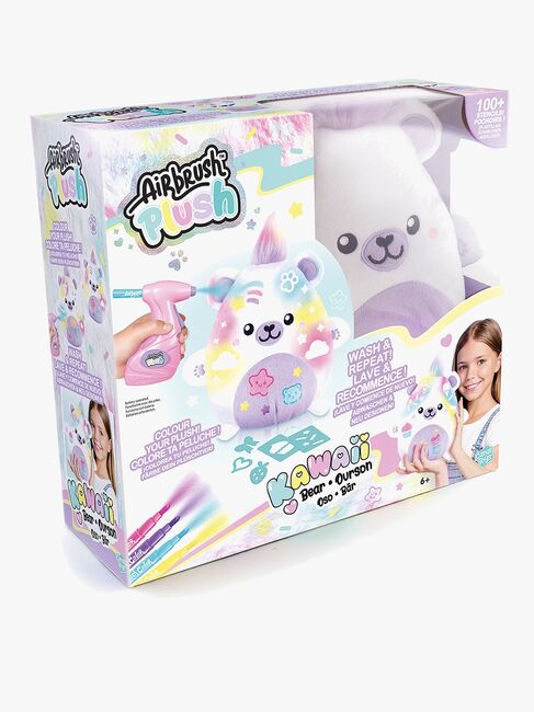 Canal Toys Airbrush Plush Bamse Kawaii Bear 17 cm