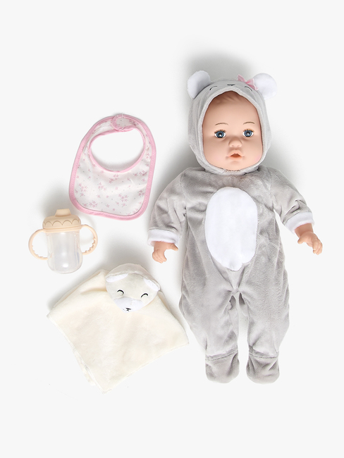 Cloudberry Castle Gavesæt Dukke Twins Deluxe 35 cm, Lyserød/Hvid