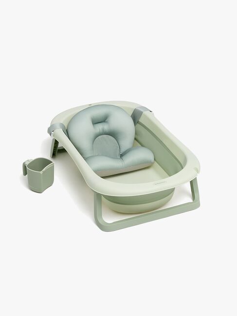 Beemoo CARE Assist Badekar inkl. Badestøtte & Skyllekande, Soft Green