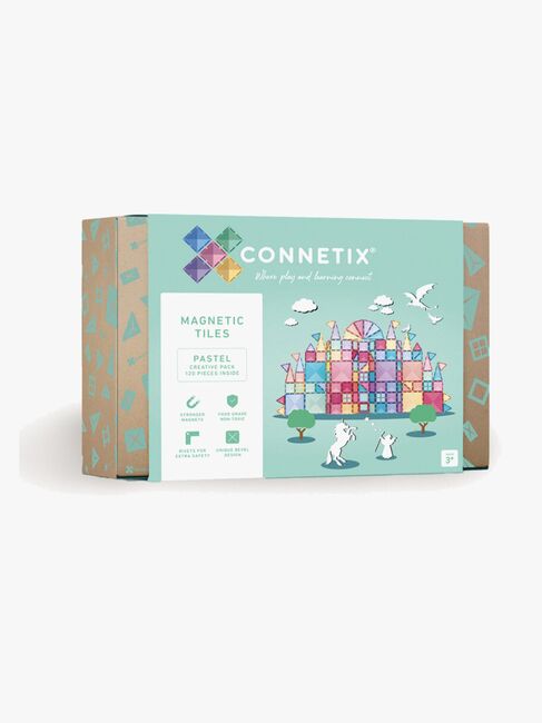 Connetix Magnetiske Byggeklodser Pastel Creative Pack 120 Dele