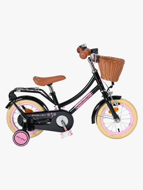 Volare Excellent Cykel med Kurv 12 Tommer, Sort