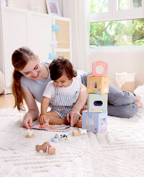 Hape Eventyrbog med Legesæt The Happy Stables