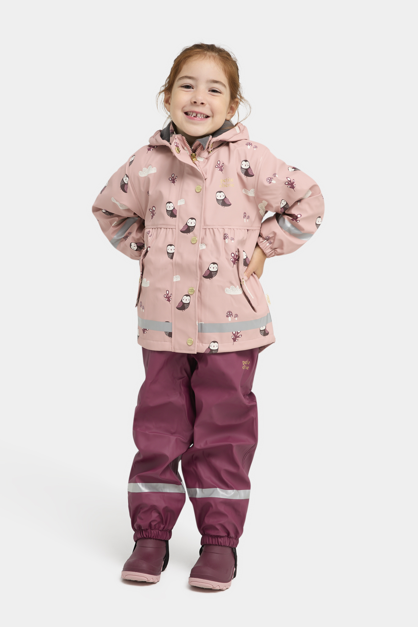 Petite Chérie Atelier Amira Foret Regnsæt, Mellow Rose, 100, Regntøj børn