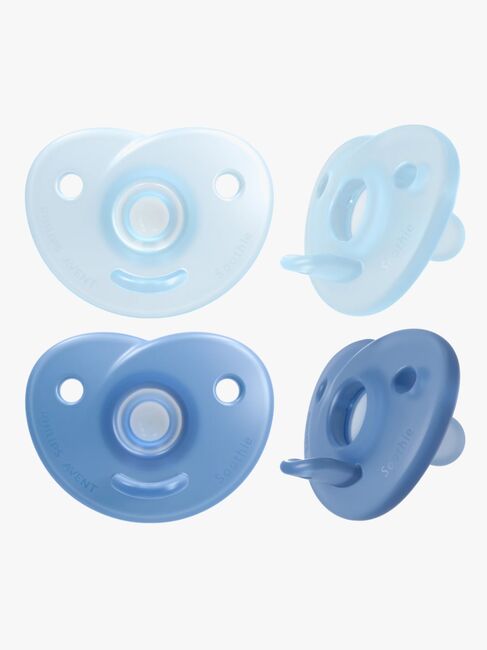 Philips Avent Curved Soothie 0-6 mdr., Blå