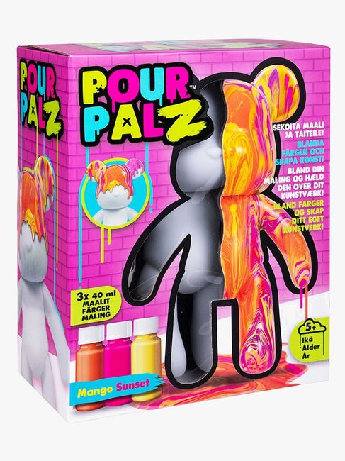 TOYMONSTER POUR PALZ DIY-sæt Mal Din Egen Bjørn, Mango Sunset