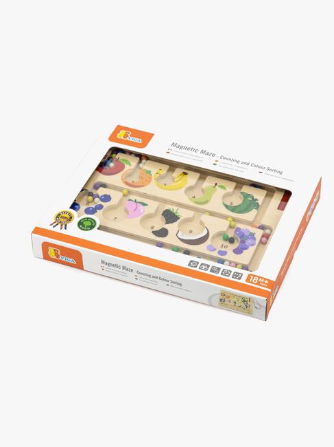 VIGA Magnet-labyrint & Tælle- og Farvesorteringstavle