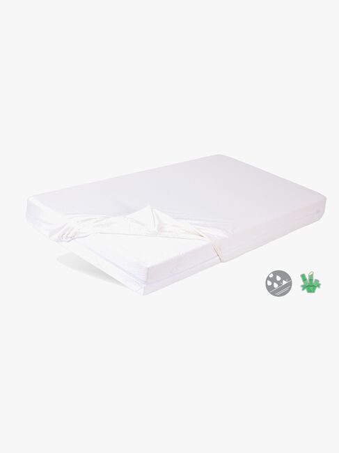 BabyMatex Hygienic Bamboo Vandtæt Stræklagen til Juniorseng 80 x 160 cm, Hvid