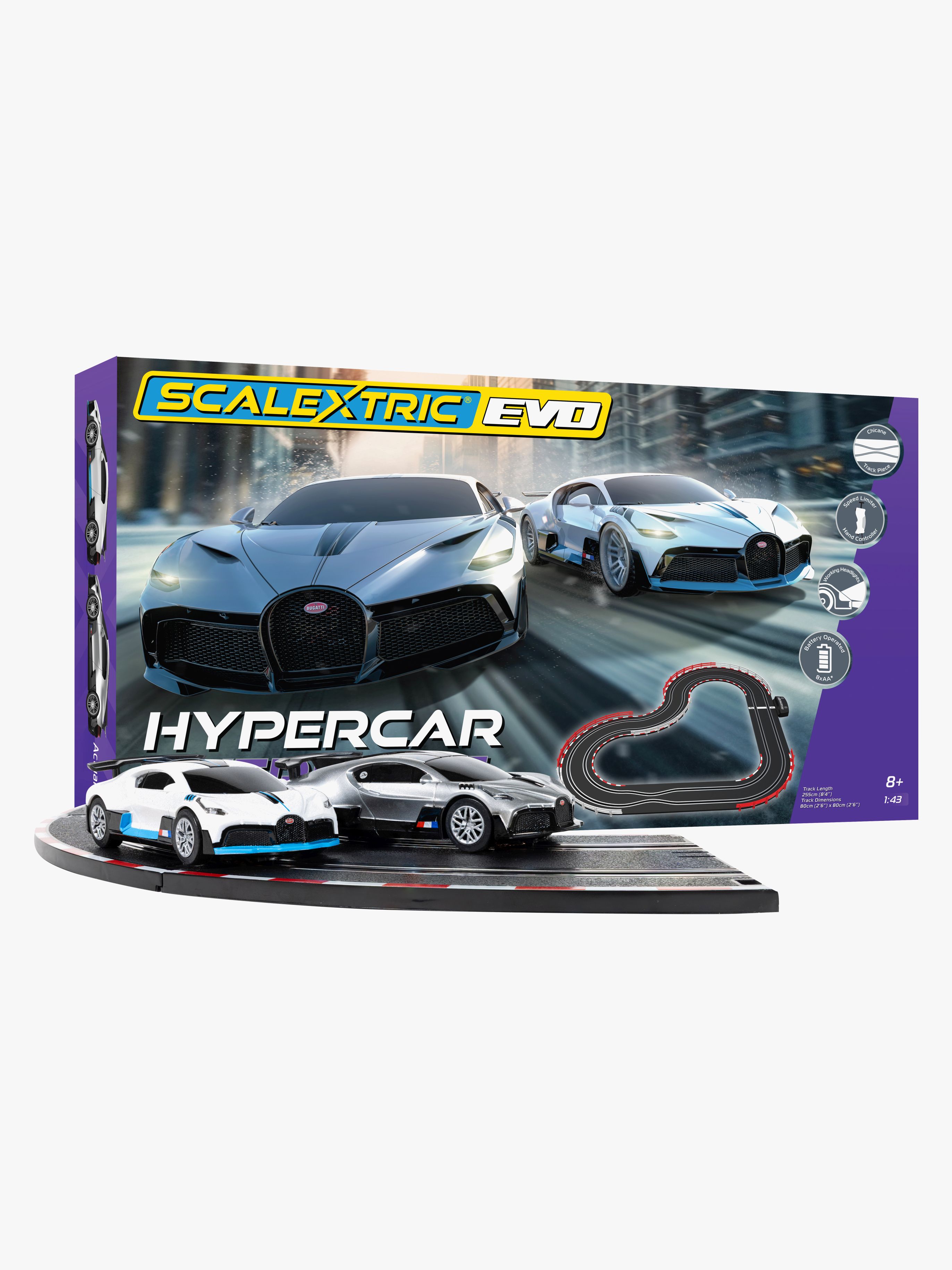 Scalextric Racerbane Evo 1:43 Bugatti Overdrive