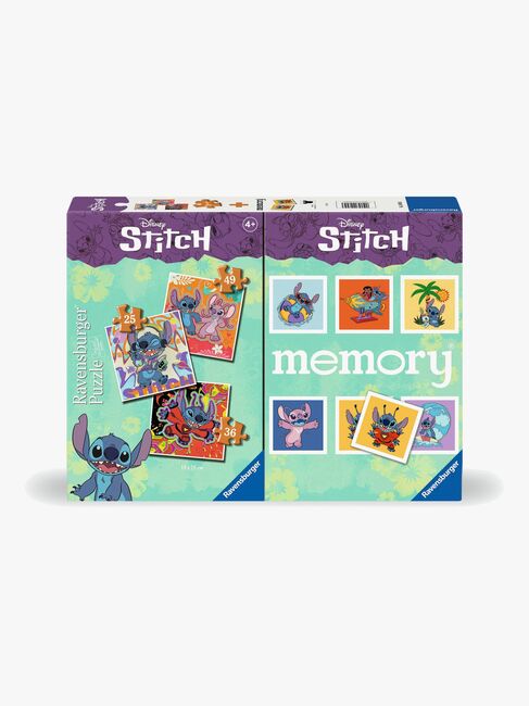 Ravensburger Disney Lilo & Stitch Puslespil 3-i-1 + Huskespil