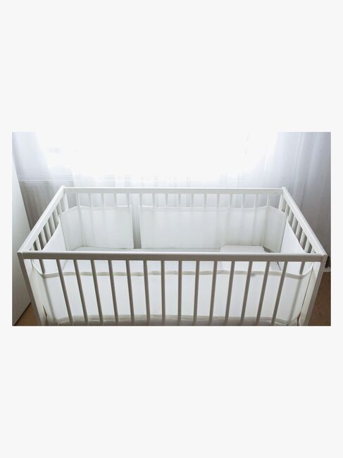 BabyMatex Bump Air Sengerand 30 x 180 cm Åndbart, Hvid 