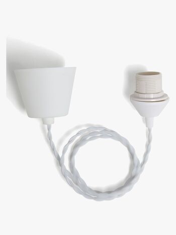 Alice & Fox Swirl Lampeledning, Hvid