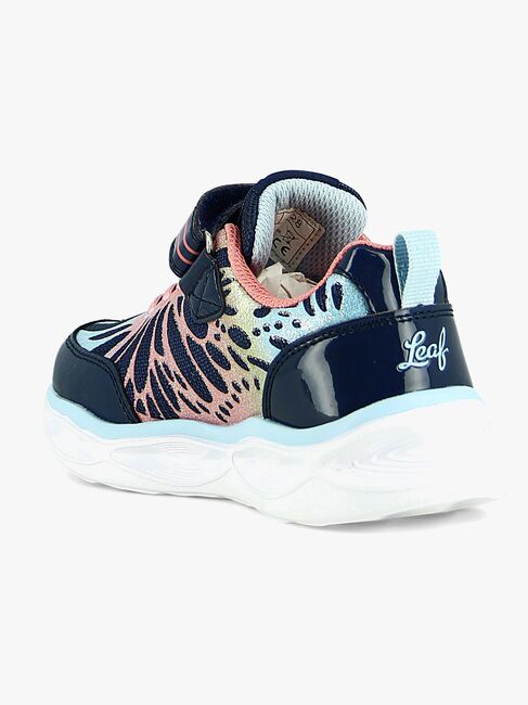 Leaf Malmen Blinkende Sneakers, Navy/Pink