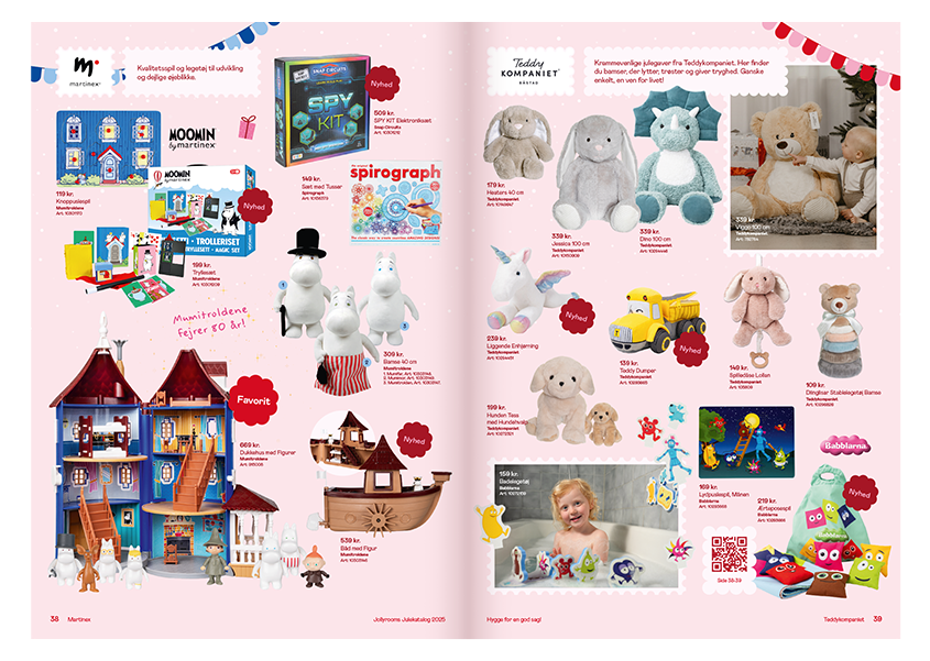 Dukker, bamser og dukkehuse.