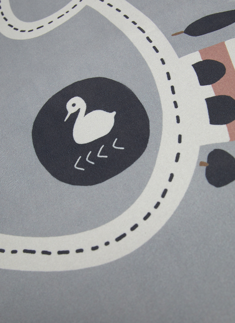 Alice & Fox Gulvtæppe Racerbane 80x150 cm, Grå